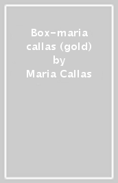 Box-maria callas (gold)