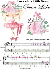 Dance of the Little Swans Easy Elementary Piano with Colored Notes